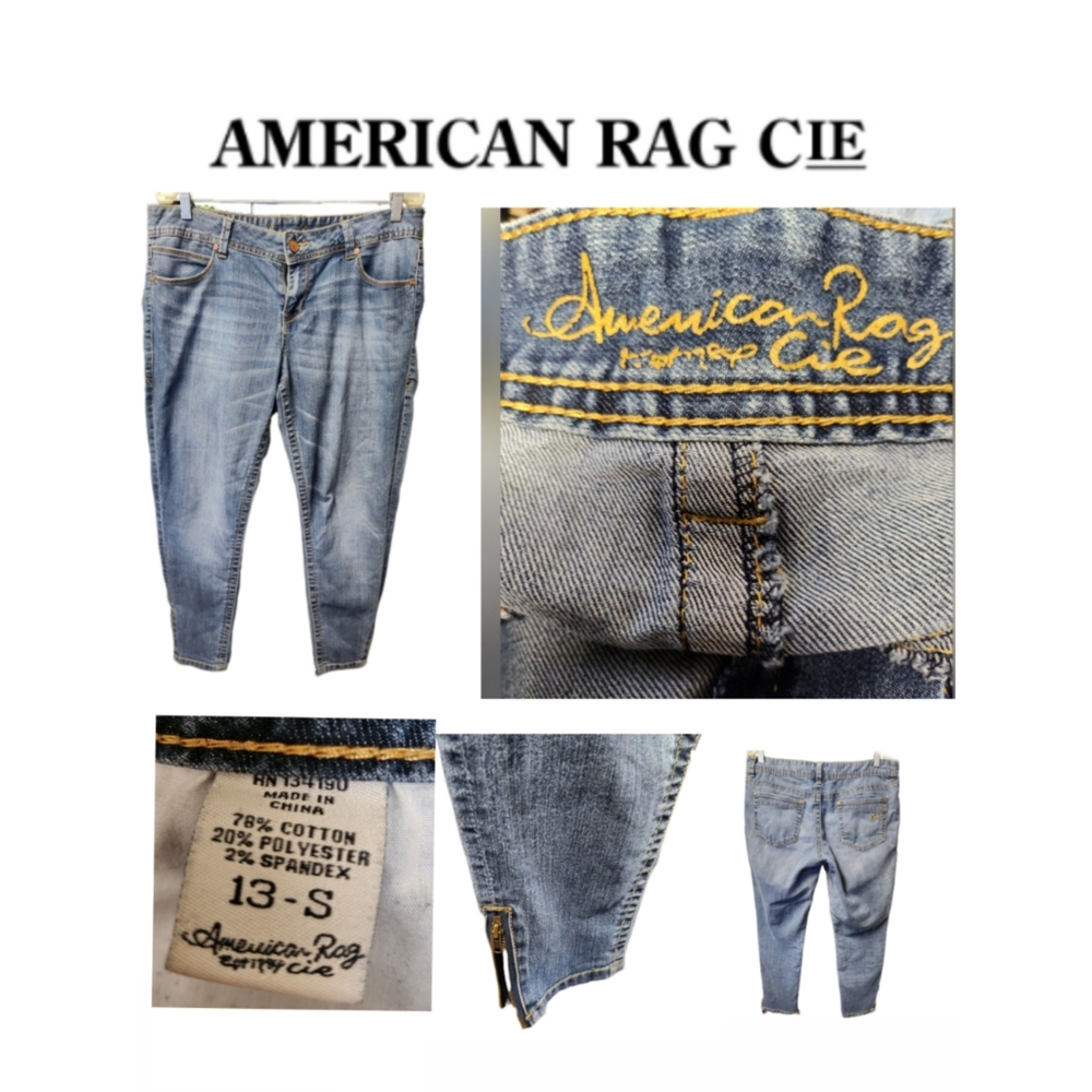 AMERICAN RAG CIE ZIP LEG ANKLE JEANS - Picture 1 of 6